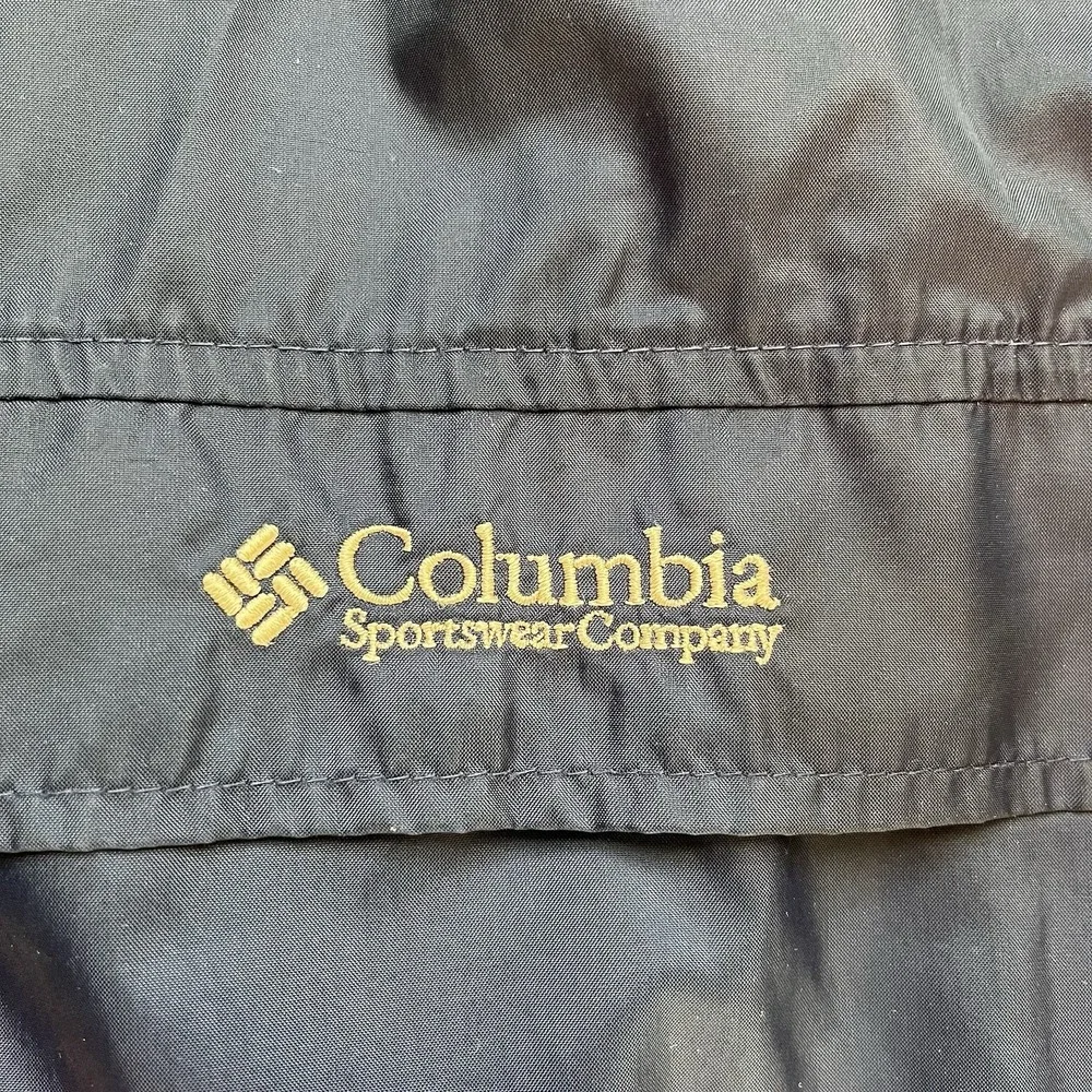 Vintage Columbia Sportswear Co Packable Rain Jacket‎ Men's Size XL Full Zip Coat